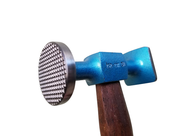 Picard 2522312 Planishing Short Pattern Checked Face Bumping Hammer - Hanks Hammers