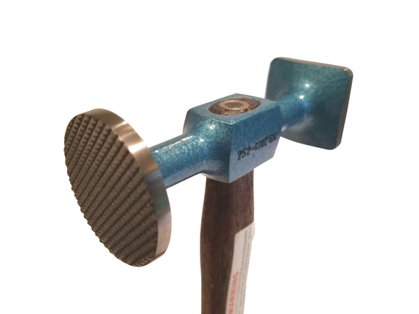 Picard 2524812 Planishing Lg. Round Checked & Square Smooth Faces Bumping Hammer - Hanks Hammers