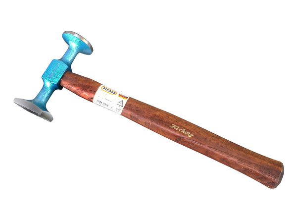 Picard 2525002 Shrinking Large Thin Round Smooth Square Checked Face Bumping Hammer - Hanks Hammers