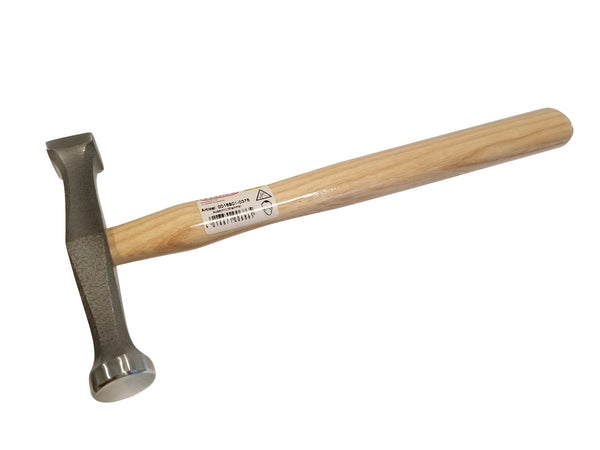16801-0375  Planishing Square & Round Face Polishing Hammer - Hanks Hammers